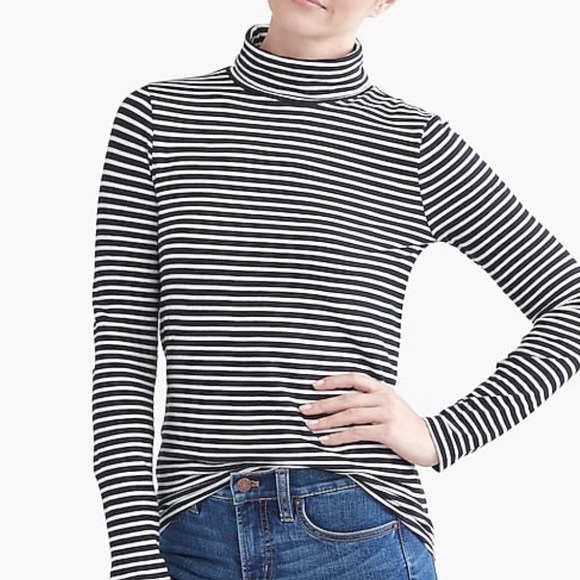 J Crew Striped Tissue Turtleneck | Poshmark